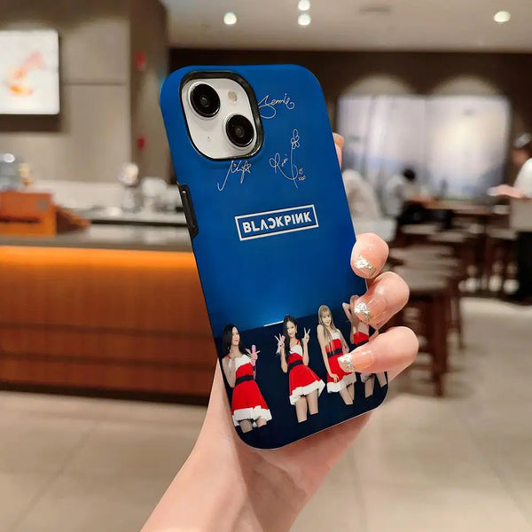 Kpop-BLACKPINKs-Girls Phone Case Phone Case For IPhone 16 15 14 13 12 11 Pro Max X XS XR XSMax 7 8 Plus Glossy Film Hard PC Cov